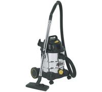 1250W Industrial Wet & Dry Vacuum Cleaner - 20L Stainless Steel Drum - 110V