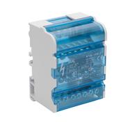 125A 4 Pole 7 Way Power Distribution Block Din Rail Mounted