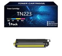 125A Toner Cartridge Replacement for HP 125A CB540A CB541A CB542A CB543A Compatible with HP Color laserJet CP1213 CP1214 CP1215 CP1216 CP1517ni CP1519ni Printer,Y-1 Pcs