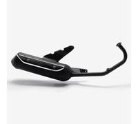 125cc Scooter Black Exhaust System compatible with Lexmoto Diablo125 EFI LJ125T-8M-E4/Urban 125 LJ125T-16