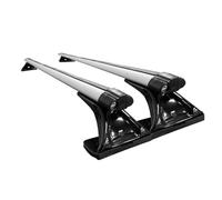 125CM 135CM Universal Car Roof Racks Kit No Need Rail Aluminum Alloy Crossbar Luggage Carrier For Sedan Saloon Roof Rack Cross Bars(135cm silvery)