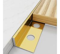 125CM L-Profile Tile Edge Trim - 2 Pack Corner Protector for Ceramic Tiles, Floor & Wall Panels, Height 15.7mm - Durable, Easy Installation, Perfect for Home Renovation