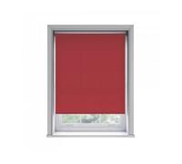 125Cm No Drill Self Adhesive Red Thermal Blackout Roller Blind (170Cm Drop)