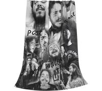 (125CM X 100CM) Post Malone Collage Throw Blanket 3D Print Blanket Throw Blankets Lightweight Super Soft Comfortable Blanket for Sofa Bed Couch