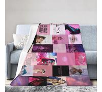 (125CM X 100CM) Super Soft Lightweight Cozy Luxury Flannel Bed Blanket, Ariana Cat Girl Grande Fluffy Plush Couch Blanket Throw