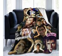 (125CM X 100CM) Throw Blanket Cozy Lightweight Warm Ultra-Soft Micro Fleece Blanket David Peter Tennant Sofa Blanket