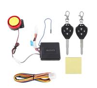 125Db 12V Theft Security Alarm System, Scooter Remote Control Alarm, Decibel Vibration Sensor with Rainproof, Double Remote Control for Scooter