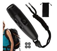 125dB Personal Alarm, Portable Self Defense Safety Siren with 3 Tones & 4 Adjustable Volume Levels, Loud Horn for Hiking Camping Outdoor, Keychain Security Alarm