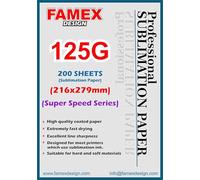 125g A4 100-200-300 Premium Quality A4 Sublimation Paper for Mug Transfer and sub Heat Press (200)