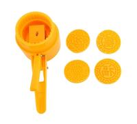 125g Moon Cake Maker Versatile Easy to Clean Convenient Use Moon Cake Press Maker Cutter with 4 Stamps for Home Kitchen Baking Enthusiasts Food Grade Plastic Material