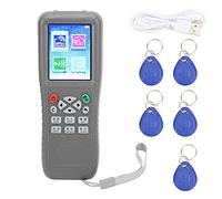 125kHz Card Copier with Full Decoding Function, Voice Prompt Card Reader Writer for IC ID Access Control and Elevator Cards, Handheld Cloner with Color Screen (ID Buckle)