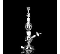 125mL/250mL Kipp's Apparatus Glass Gas Generator, Lab Hydrogen Producing Glassware(250ml)