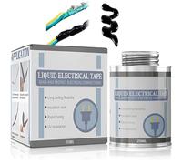 125ml Liquid Rubber - Liquid Electrical Tape - Waterproof Fast Dry Liquid Electrical Tape - Insulating Rubber Coat for Cable Repair - Insulation Glue Putty Paste - Black Liquid Insulation Tape - 125ml