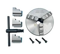 125mm 3 Jaw Self-Centering Lathe Chuck K11-125 - High Precision Manual Scroll Chuck for Woodworking