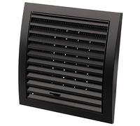 Ø 125mm / 5'' Anthracite Plastic Adjustable Ventilation Grille - Air Vent Cover with Insect Protection