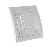 Ø 125mm / 5 inch Air Vent Cover - Ceiling Adjustable Ventilation Grille with Flyscreen - ABS Plastic White