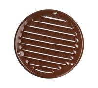Ø 125mm / 5" inch Brown Round Metal Air Vent Grille Cover with Insect Mesh - Ventilation Cover