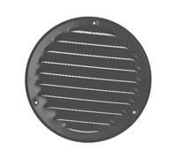 Ø 125mm / 5" inch Grey Round Metal Air Vent Grille Cover with Insect Mesh - Ventilation Cover