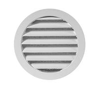 Ø 125mm 5 inch Round White Aluminium Ventilation Grille - Air Vent Cover with Mesh