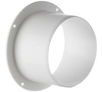 Ø 125mm / 5 inch Ventilation Wall Flange - Round Plastic Ducting - Duct Pipe Connector Tube Hose
