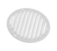 Ø 125mm / 5" inch White Round Metal Air Vent Grille Cover with Insect Mesh - Ventilation Cover