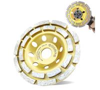 125mm 5 Inch x 22.2mm Diamond Cup Wheel for Concrete, Stone, and Masonry - Heavy Duty Grinding Wheel for Angle Grinder - Professional Grade Diamond Grinding Disc for Construction and Renovation