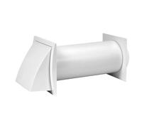 Wall Fixing Ventilation Duct Kit 125mm / 5" With Cowl And Duct Pipe