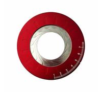 125mm Adjustable Round Circle Template Ruler Maker Tool 304 Stainless Steel Professional Measuring Drawing Aid for Woodworking Drafting DIY Projects Model Making(Red)