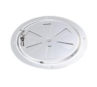 125mm Adjustable Stainless Steel Round Air Vent Cover | Control airflow easily in your boat or for caravan using the smooth side adjustment knob on this stainless steel air vent.