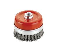 125mm Braided Cup Brush, efficient Design, Optimal for Cleaning and polishing in Metal and Wood Work.