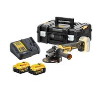 125mm Cordless Angle Grinder 18V, 2 x DCG405P2-QW