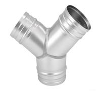 125mm Galvanized Steel Duct Fitting Y-Tee Connector for Kitchen Cooker Hood Ventilation - Metal Pipe Reducer Elbow Joint Adapter(3-inch)