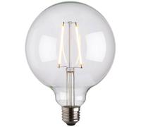 125mm GLOBE LED Filament Light Bulb CLEAR GLASS E27 Screw 2W Warm White Lamp