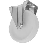 125mm Heavy Duty Fixed Castor Wheel With Aluminium Core - Durable Nylon Tread