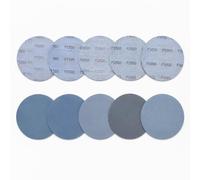 125mm Hook and Loop Sanding Disc, 30Pcs Wet/Dry Sanding Pad Assorted 1000/1500/2000/2500/3000 Grit, 5Inch Silicon Carbide Flocking Sandpaper for Car Metal Mirror Jewelry Polishing Loop Discs