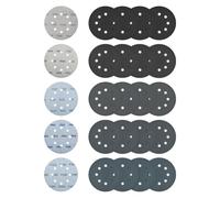 125mm Hook and Loop Sanding Discs Wet/Dry Sandpaper, 40Pcs 5Inch Sanding Pads 8 Holes Sander Disc for Random Orbital Sander 320/400/600/800/1000 Grit