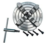 125mm Lathe Chuck 4 Jaw Independent Chuck K72-125 Manual Type Metal Scroll Chuck