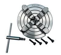 125mm Lathe Chuck 4 Jaw Independent Chuck K72-125 Manual Type Metal Scroll Chuck for Lathe
