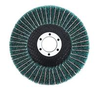 125mm Nylon Fiber Flap Polishing Wheel Non-woven Grinding Disc For Angle Grinder For Metal Buffing 120/180/240/320 Grit(Grit 180,2pc)