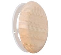 125mm Pine Wood Diffuser - 5 inch Sauna Vent Cover for Wall and Ceiling - Adjustable Supply Exhaust Air Valve - Wooden Round Ventilation Covers