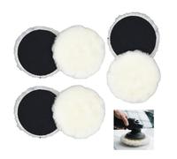 125mm Polishing Pads 6 Pack for Drill, Car Polisher Self-adhesive Soft Wool