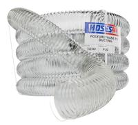 125mm PU Flexible Ducting Hose Pipe - Ventilation, Woodworking, Fume & Dust Extraction 5m