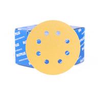 125mm Sanding Discs 180 Grit Hook & Loop 5 inch Sanding Discs 100 PCS Professional Orbital Sander Pads for Wood Metal Steel Sanding/Polishing