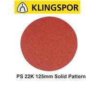 125mm Sanding Discs 5 inch SOLID PS22K Hook & Loop Wood Metal Dry Sander Pads
