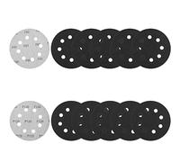 125mm Sanding Discs Wet/Dry Sandpaper Sheet 80/120 Grit, 5 Inches 50Pcs Hook and Loop Sanding Pads, Sander Disc for Random Orbital Sander(8 Holes)