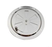 125Mm Stainless Steel Adjustable Ventilation Grille Round Exhaust Vent Cover With Airflow Control Knob For Marine Boats RVs And Travel Trailers(6 inche)