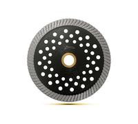 125mm Super Thin Tile blade Turbo Diamond Saw Blade, Multi hole steel body Continuous Rim Cutting Disc for Asphalt/Tile/Brick/Stone/Concrete and Masonry (125mm)