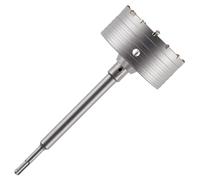 125mm TCT Core Drill Bit + SDS Adapter + Tungsten Carbide Tipped Pilot Drill For Concrete, Masonry, Brick, Aerated Block Etc. Concrete Hole Saw Wall Drill Bit Set With 240mm Long SDS Extension Bar