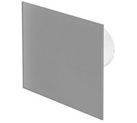 125mm Timer Extractor Fan Matte Grey Glass Front Panel TRAX Wall Ceiling Ventilation