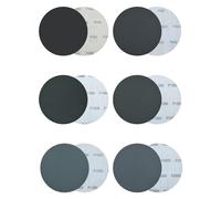 125mm Water Sanding Discs 400/800/1000/1200/1500/2000 Grit Sanding Pad, 60Pcs Wet & Dry Sandpaper 5 Inch Hook & Loop Abrasive Pads for Auto Detailing & DIY Sanding